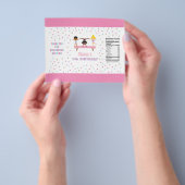 Gymnastiek verjaardag chip tas wrapper flyer (Hand)