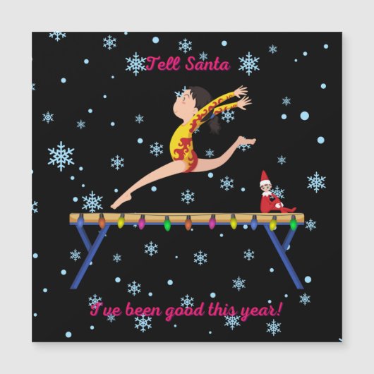 Gymnastiek vertelt de Kerstman dat ik dit jaar goe (Voorkant)