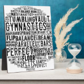 Gymnastiek Word Cloud Fotoplaat (Zijkant)