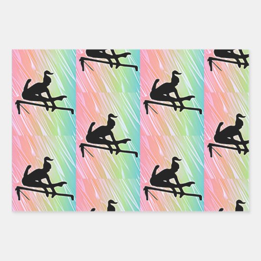 Gymnastiek Wrapping Paper Sheet Set (Voorkant 3)