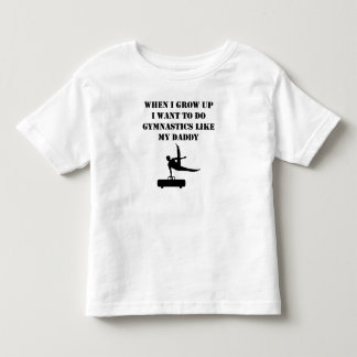 Gymnastiek zoals mijn papa kinder shirts