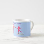 Gymnastiek Zusters Espresso Specialiteit Mok (Voorkant rechts)