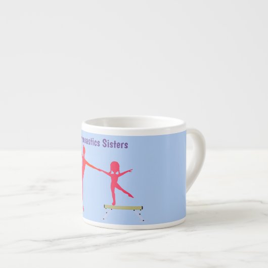 Gymnastiek Zusters Espresso Specialiteit Mok (Voorkant rechts)