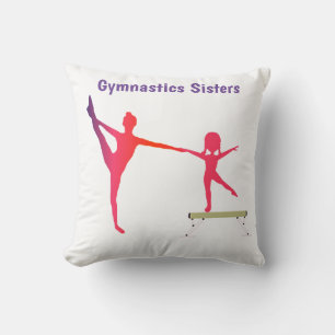 Gymnastiek Zusters Gepersonaliseerd Sierkussen