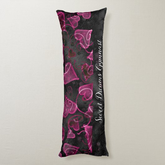 Gymnastiek zwart, wit en roze lichaamskussen (Achterkant (Verticaal))