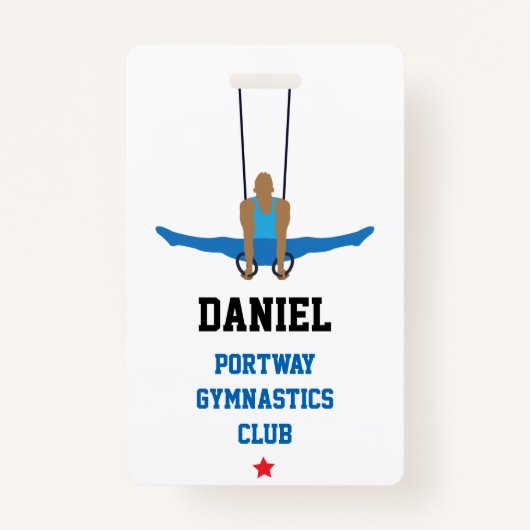 Gymnastiekclub Aangepast Badge (Voorkant)