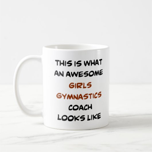 gymnastiekmeisjes coach, geweldige koffiemok (Links)