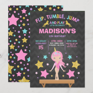 Gymnastiekpartij Unicorn Gymnastiek Kaart