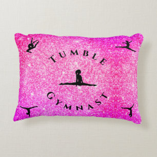 Gymnastiekpilaar voor Girl Personalized Tumble Gym Accent Kussen