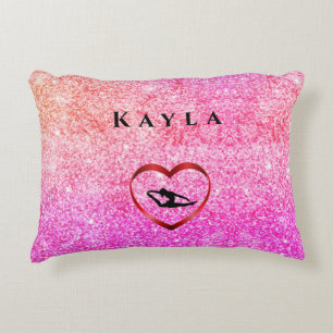 Gymnastiekpilaar voor Girl Personalized Tumble Gym Accent Kussen