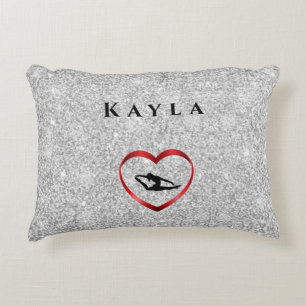 Gymnastiekpilaar voor Girl Personalized Tumble Gym Accent Kussen