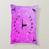 Gymnastiekpilaar voor Girl Personalized Tumble Gym Accent Kussen (Achterkant (Verticaal))
