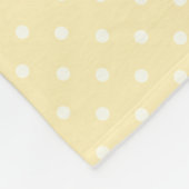 Gymnastiekswitch lep gele poka dot fleece deken (Hoek)