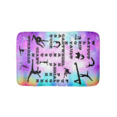 Gymnastiekvaardigheden Crosswords Bath Mat (Voorkant)
