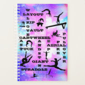 Gymnastiekvaardigheden Crosswords Personalized Pla Planner (Voorkant)