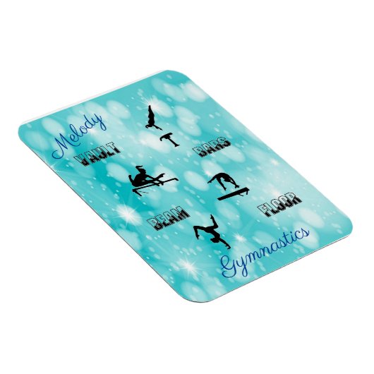 Gymnastiekvault, bars, Beam, Floor Custom Magneet (Rechterzijde)