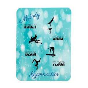 Gymnastiekvault, bars, Beam, Floor Custom Magneet
