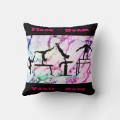 Gymnastiekvloer, bam, vault, bars met aangepaste n kussen (Achterkant)