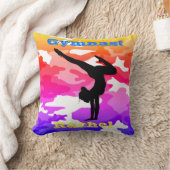 Gymnastiekvloer, Beam, Vault, Bars Rainbow Camo Kussen (Deken)