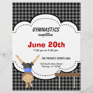 Gymnastiekwedstrijd Flyer