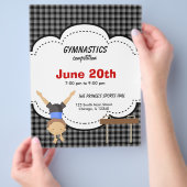 Gymnastiekwedstrijd Flyer (Hand)