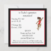 Gymnastiekwedstrijd Kaart (Achterkant)