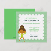 Gymnastiekwedstrijd Kaart (Voorkant / Achterkant)