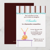 Gymnastiekwedstrijd Kaart (Voorkant / Achterkant)