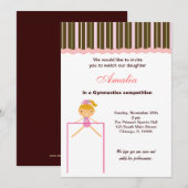 Gymnastiekwedstrijd Kaart (Voorkant / Achterkant)