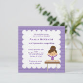 Gymnastiekwedstrijd Kaart (Staand voorkant)