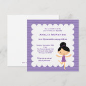 Gymnastiekwedstrijd Kaart (Voorkant / Achterkant)