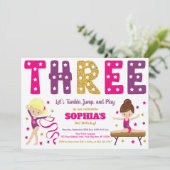 Gymnastique 3e Invitation anniversaire | Rose chau (Debout devant)