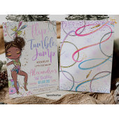 Gymnastique Anniversaire Invitation Party Gymnasti