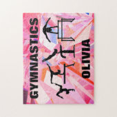 Gymnastique brisée Puzzle Abstrait avec nom (Vertical)