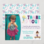 Gymnastique Carte de remerciements d'anniversaire (Devant / Derrière)