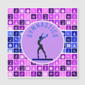 Gymnastique Carte magnétique de Noël (Devant)