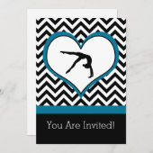 Gymnastique Chevron Heart Invitation de soirée per (Devant / Derrière)