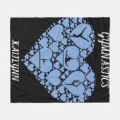 Gymnastique coeur polaire couverture personnalisée (Devant (Horizontal))
