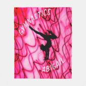 Gymnastique Couverture d'onde rose chaud (Devant)