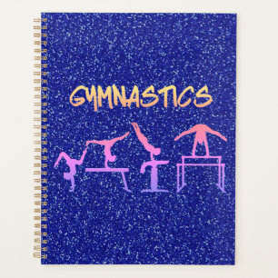 Gymnastique de la Parties scintillant bleue royale