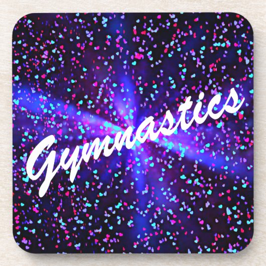 Gymnastique dessous de verre en plastique dur (Devant)