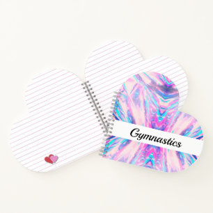 Gymnastique en forme de coeur Carnet spiral