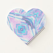 Gymnastique en forme de coeur Carnet spiral (Dos)