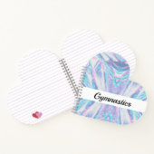 Gymnastique en forme de coeur Carnet spiral (Intérieur)