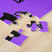 Gymnastique Événements Puzzle pourpre avec nom (Côté)