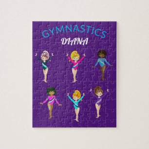 Gymnastique filles personnalisées puzzle gymnaste