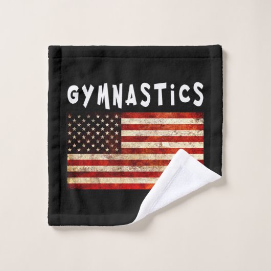 Gymnastique Grunge American USA (Gant de toilette)