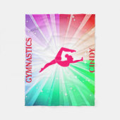 Gymnastique GYMNAST couverture polaire. Nom person (Devant)