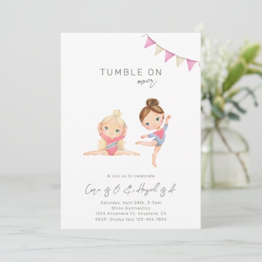 Gymnastique interarmées Invitation d'anniversaire (Debout devant)