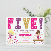 Gymnastique Invitation 5e anniversaire | Rose chau (Debout devant)